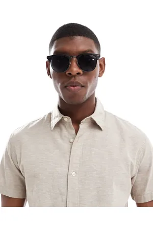 JACK & JONES Gafas de sol negras con montura retro de -Negro