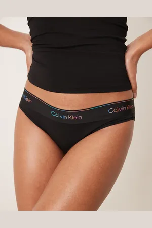 Calvin Klein Braguitas de bikini negras Pride de