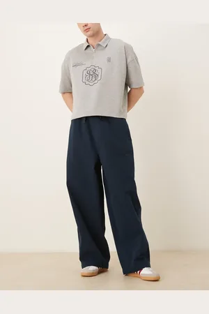 ASOS Pantalones extragrandes de estilo paracaidista con cordón ajustable de