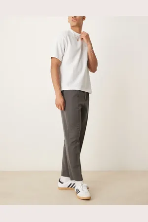 ASOS Pantalones de vestir de corte tapered holgado con pinzas de