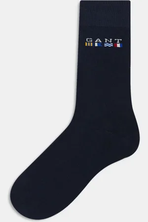 GANT Calcetines azul marino con logo de bandera "USA" de