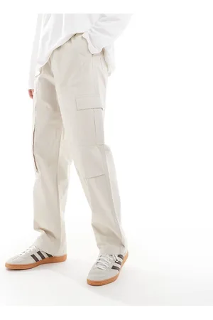 ASOS Pantalones color cargo de pernera ancha de -Neutro