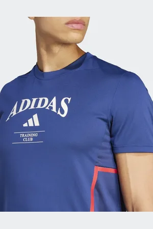 adidas Camiseta azul oscuro y blanco tiza Designed for Training Legacy de