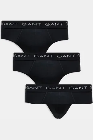 GANT Pack de 3 calzoncillos negros con logo en la cinturilla de