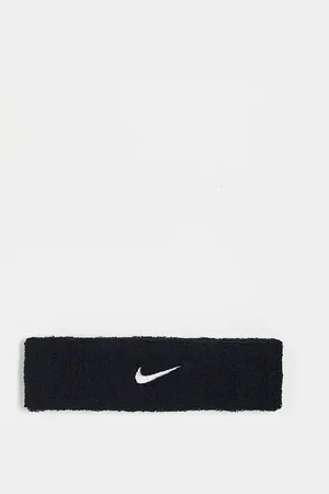 Nike Cinta para el pelo negra unisex con logo Swoosh de