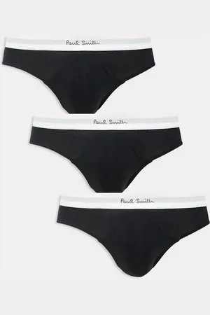 Paul Smith Pack de 3 calzoncillos slip negros con logo de Paul Smith
