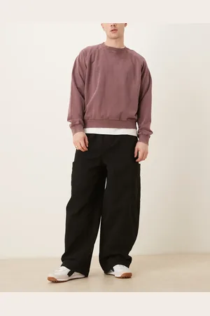 ASOS Pantalones cargo negros holgados y extragrandes de