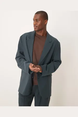 ASOS Chaqueta de traje azul extragrande y holgada de -Negro