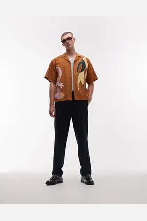 Topman Pantalones de corte tapered de sirsaca de