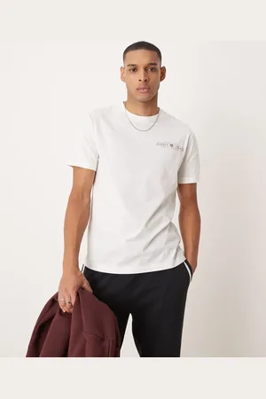 GANT Camiseta blanco hueso con logo 1949 de