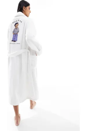Ralph Lauren Bata blanca con estampado de oso de