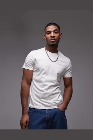 Tommy Hilfiger Camiseta color con logo pequeño en el pecho de -Neutro