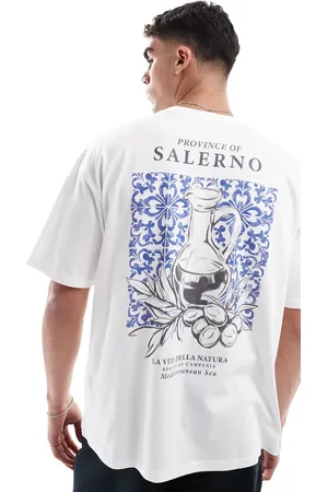 ASOS Camiseta blanca extragrande con estampado gráfico floral de