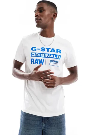 G-Star Camiseta blanca con logo estampado en el pecho Originals de