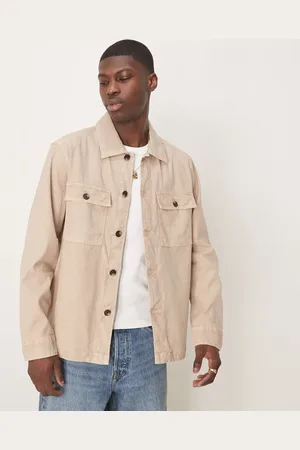 GANT Sobrecamisa con 2 bolsillos de algodón y lino de -Neutro