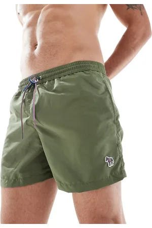 Paul Smith Shorts de baño caquis con logo de cebra de Paul Smith-Verde