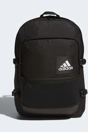 adidas Mochila negra con múltiples bolsillos Essentials de