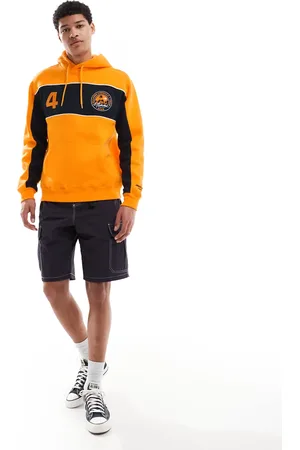 Hollister Sudadera holgada sin cierres de estilo vintage con capucha, logo F1 y detalle de panel de