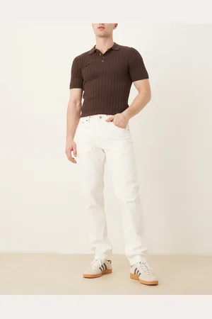MANGO Vaqueros color de corte tapered de -Neutro