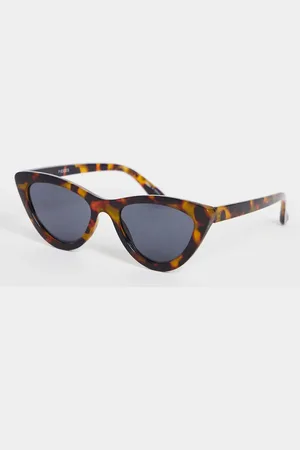 Pieces® Gafas de sol estilo ojos de gato de carey de -Multicolor