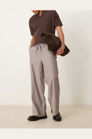 ASOS Pantalones a rayas muy holgados de (parte de un conjunto)-Rojo