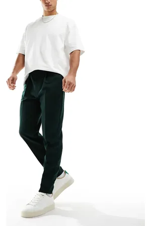 ASOS Pantalones de vestir verdes de corte tapered de