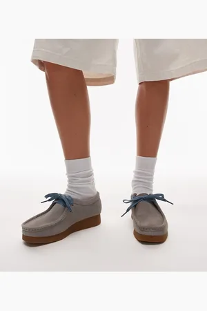 Clarks Zapatos Wallabee oscuro de ante Evo de