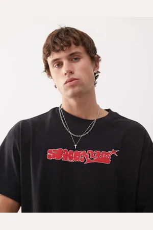 Weekday Camiseta de corte cuadrado con estampado gráfico de