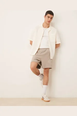 Calvin Klein Pantalones cortos con aplicación del logo de punto de -Verde