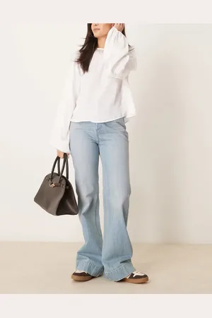 Free People Vaqueros azul claro de corte bootcut holgado Cerine de