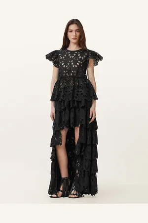 AllSaints Falda negra con bordados Cavarly de