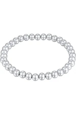 Elli Pulsera plateada con diseño de esferas para mujer de plata de