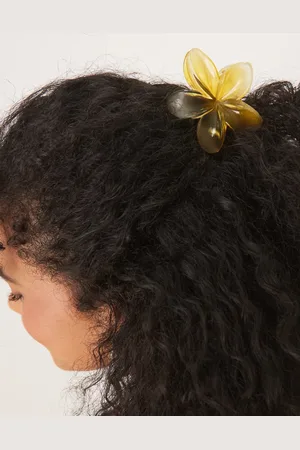 DesignB London Pinza para el cabello degradado en forma de flor hawaiana de