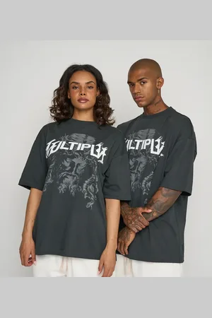 Multiply Apparel Camiseta negro refresco extragrande Sacred de