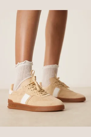 Ralph Lauren Zapatillas de deporte beis con suela de goma Heritage Aera de -Neutro