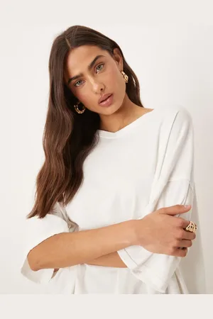 Free People Camiseta blanco holgada Devon de