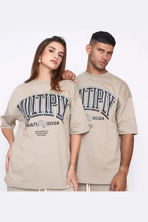 Multiply Apparel Camiseta beis Seneca Rocks extragrande Supporter de -Neutro