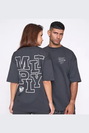 Multiply Apparel Camiseta negro refresco extragrande Elision de