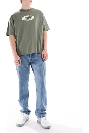 JACK & JONES Vaqueros azul vintage de corte recto Chris de