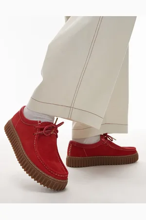 Clarks Zapatos rojos de ante Torhill Lo de