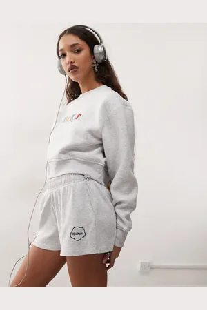 Kickers Pantalones cortos gris jaspeado de punto de (parte de un conjunto)