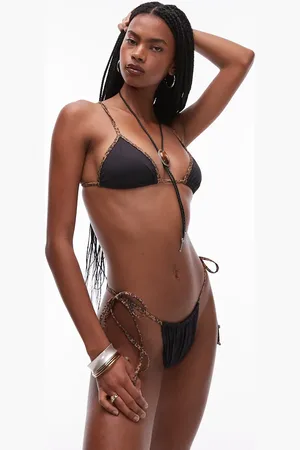 Frankies Bikinis Braguitas de bikini negras anudadas a los laterales de x Bella Hadid