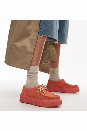 Clarks Zapatos color coral de ante Torhill de