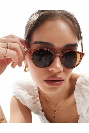AJ Morgan Gafas de sol efecto carey vintage con montura redondeada Grad School de
