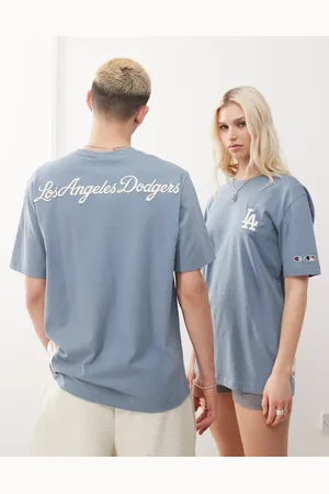 Champion Camiseta unisex de manga corta con logo "LA" de