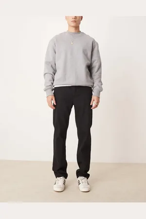 ASOS Vaqueros negros de corte recto de