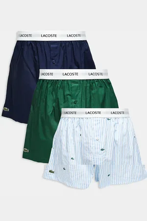 Lacoste Pack de 3 calzoncillos bóxer de varios colores de tejido liso de -Multicolor