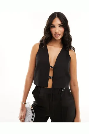 Kaiia Chaleco de traje con detalle de hebillas de (parte de un conjunto)