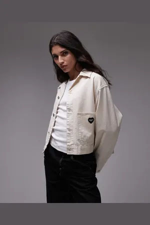 Carhartt Chaqueta blanca con logo de corazón Drewe de