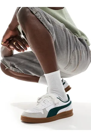 PUMA Zapatillas de deporte blancas y verdes Indoor de